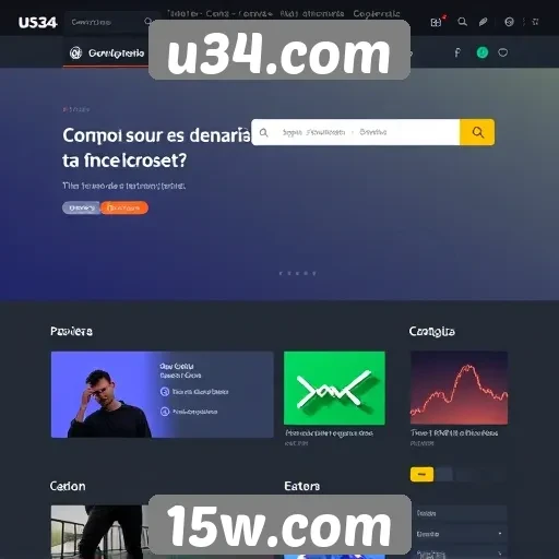 Mudanças na interface do usuário no u34.com